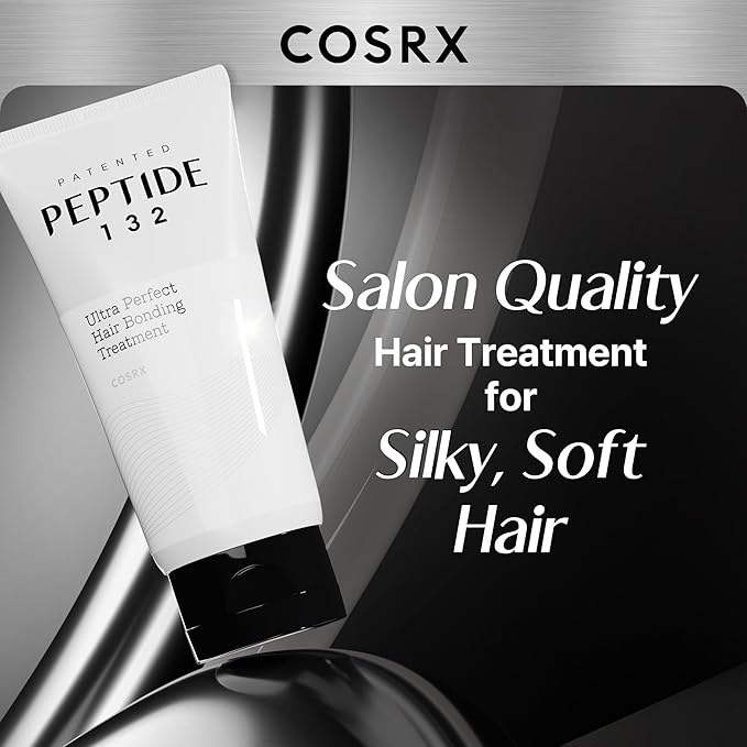 COSRX PEPTIDE 132 Hair Bond Repair Treatment - Deep Conditioner Hair Mask for Damaged, Dry Hair, Repairs Breakage & Split Ends with Collagen & Hyaluronic Acid, For All Hair Types – 4.05 fl oz-Velvo Beauty