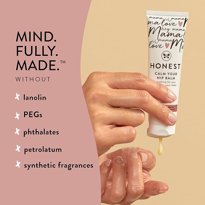 The Honest Company Honest Mama Calm Your Nip Balm | USDA Certified Organic Nipple Cream | 1.75 fl oz-Velvo Beauty