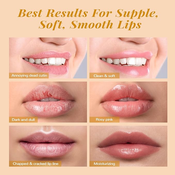 ANAI RUI Lip Mask and Scrub Set, Lip Sleeping Mask & Lip Exfoliator/Scrub for Exfoliating & Lip Overnight Treatment, Lip Care Gift Kits for Dry, Chapped & Dark Lips, Reduce Fine Lines, Vanilla-Velvo Beauty