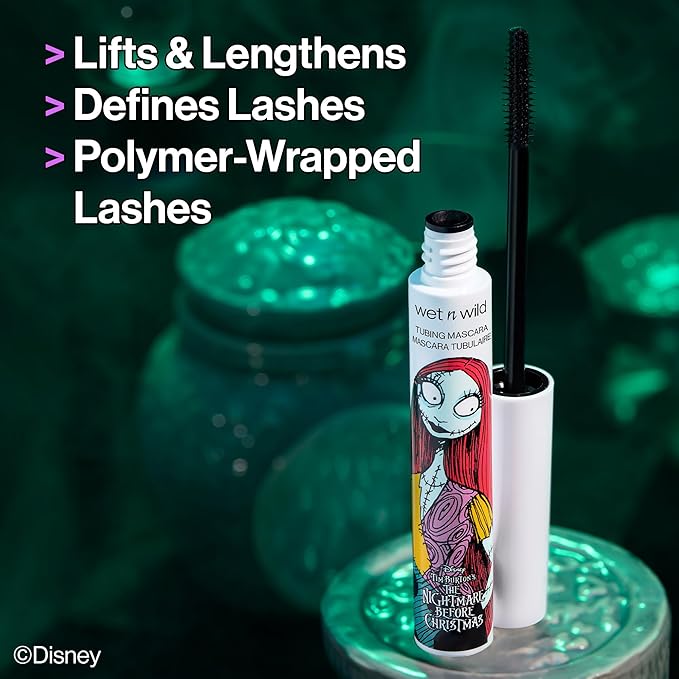 wet n wild Disney Nightmare Before Christmas Limited Edition PR Box - Coffin-Shaped Collector's Set with Eye, Face & Body Makeup, Color-Changing Lip Oils, Tubing Mascara & More - Cruelty-Free-Velvo Beauty
