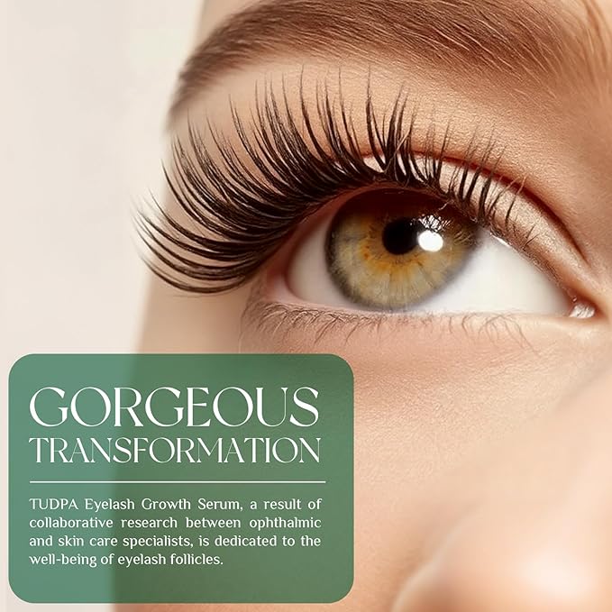 Eyelash Growth Serum: Promotes natural lash growth for longer, thicker, and stronger lashes while nourishing lash health. Vegan, cruelty-free & gentle on sensitive eyes. 3mL (2-month supply)-Velvo Beauty