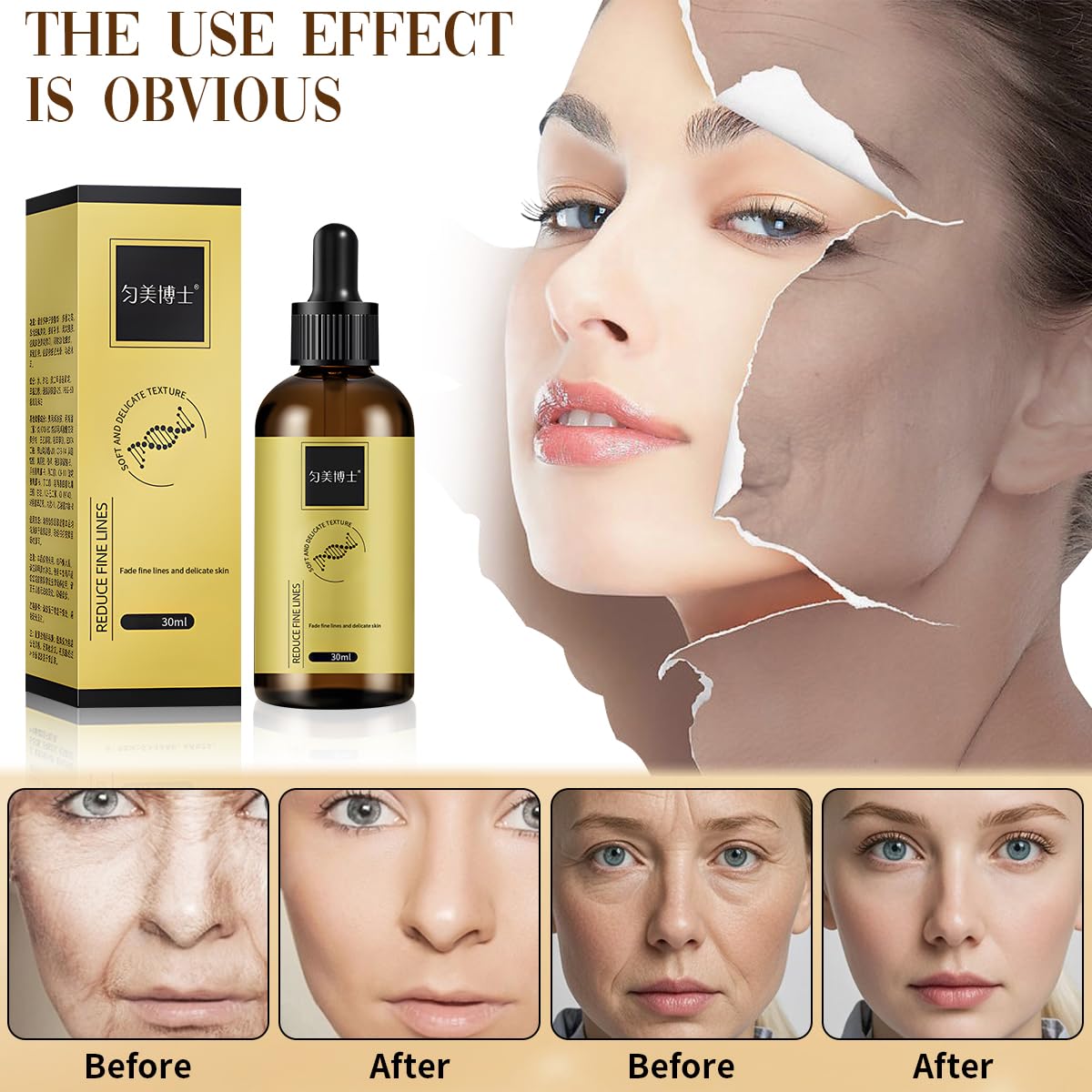 3 Pcs Anti-wrinkle Firming Serum, Anti-Aging Essence, Firm and Plump Face Serum, Anti-Aging & Wrinkles Lifting & Firming Essence, Hydrate & Moisturize, Reduce Fine Lines And Wrinkles-Velvo Beauty