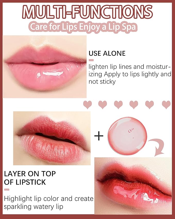Lip Glow Oil, Mahogany, Lip Care Product with Hydrating Plumping Lip Gloss, Clear Tinted Lip Oil for Dry Lips, Nourishing Lip Gloss Oil, Christmas Makeup Gift for Women-Velvo Beauty