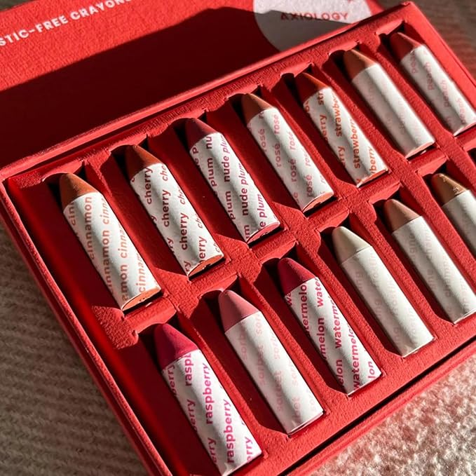 Axiology Multi Stick Crayons For Eyes, Lips, Cheeks Gift Set 14 Balmies - Creamy Buildable Lightweight Moisturizing Blush Face Sticks Contour & Highlighter All Day Wear Face Makeup (Super Fan Pack)-Velvo Beauty