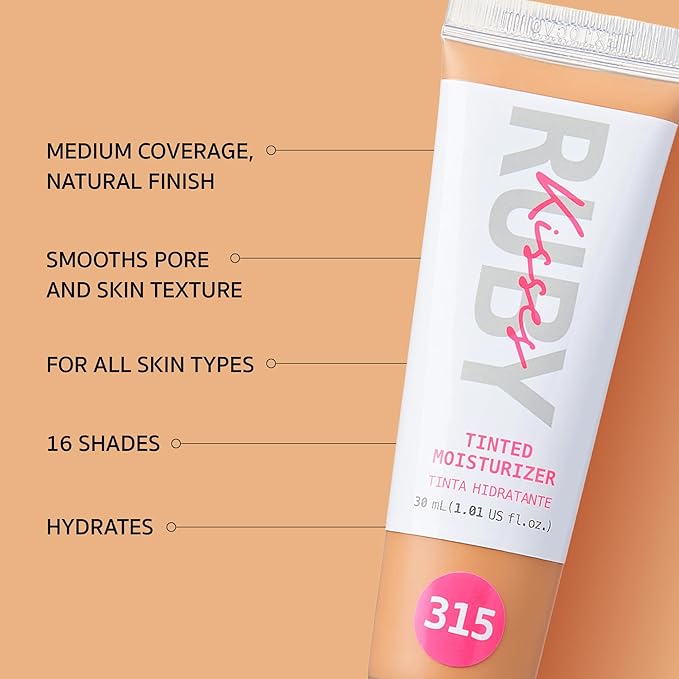 Ruby Kisses Tinted Moisturizer, Hydration, Calm & Revitalize Skin, Skin Perfecting, Blur Pores & Fine Lines, Natural Finish & All-Day Comfort Wear (Golden)-Velvo Beauty