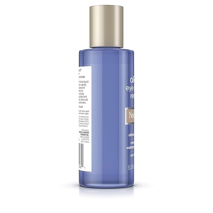 Neutrogena Gentle Oil-Free Eye Makeup Remover & Cleanser for Sensitive Eyes, Non-Greasy Makeup Remover, Removes Waterproof Mascara, Dermatologist & Ophthalmologist Tested, 5.5 fl. oz, 3 Pack-Velvo Beauty
