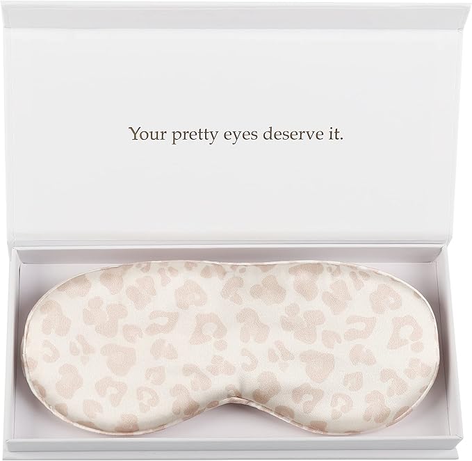 Silk Sleep Mask Light Blocking Luxury 100% Mulberry 22mm Silk Eye Mask Eye Cover Blindfold Ultra Soft Light & Comfy Anti Aging Skin Care with Travel Bag Gift Package-Velvo Beauty