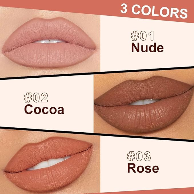 Lip Stain Peel Off - Lip Liner Waterproof, Lip Liner Stain Transfer Proof & Plumping, Moisturizing Non-Stick Cup Matte Finish Stay On All Day, Nude Color-Velvo Beauty