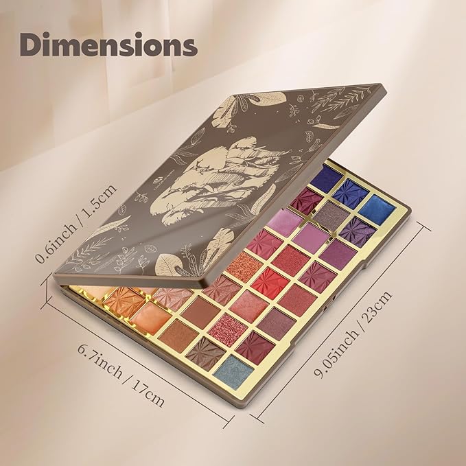 Color Nymph Artistry Palette, Multichrome Makeup Palettes For Face High Pigmented Eyeshadow with Matte Shimmer & Cream Eye Shadows Easy Makeup Blending Palette For Daily Stage Versatile Make Up Looks-Velvo Beauty