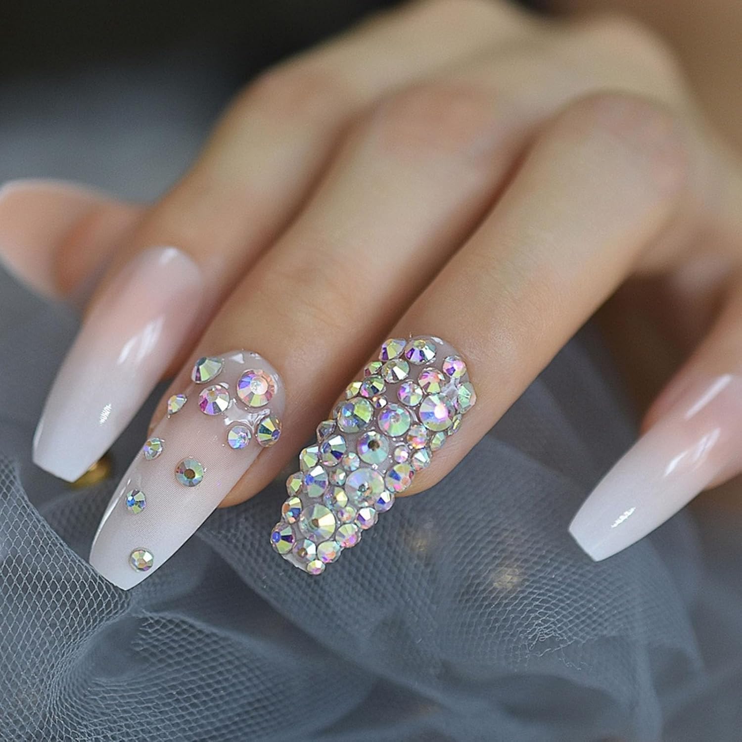 Nail Rhinestones Kit, 18 Types of 900 Special-Shaped Diamonds + 3200 Flat-Bottomed Nail Rhinestones, Nail Crystal DIY Crafts Gemstones for Nail, Shoes, Clothes, Jewels-Velvo Beauty