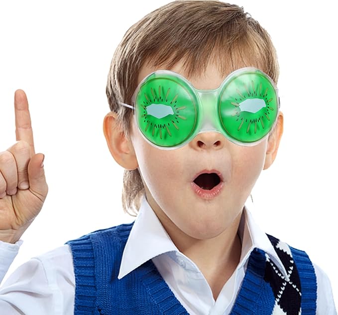 Beavorty 3pcs Sleep mask Eye mask Sleeping mask face mask Cucumbers Gel ice Cooling mask Cooling Eye Pads Eye Cooling mask Kids Cooling Masks Eye Patch Child Cold PVC-Velvo Beauty