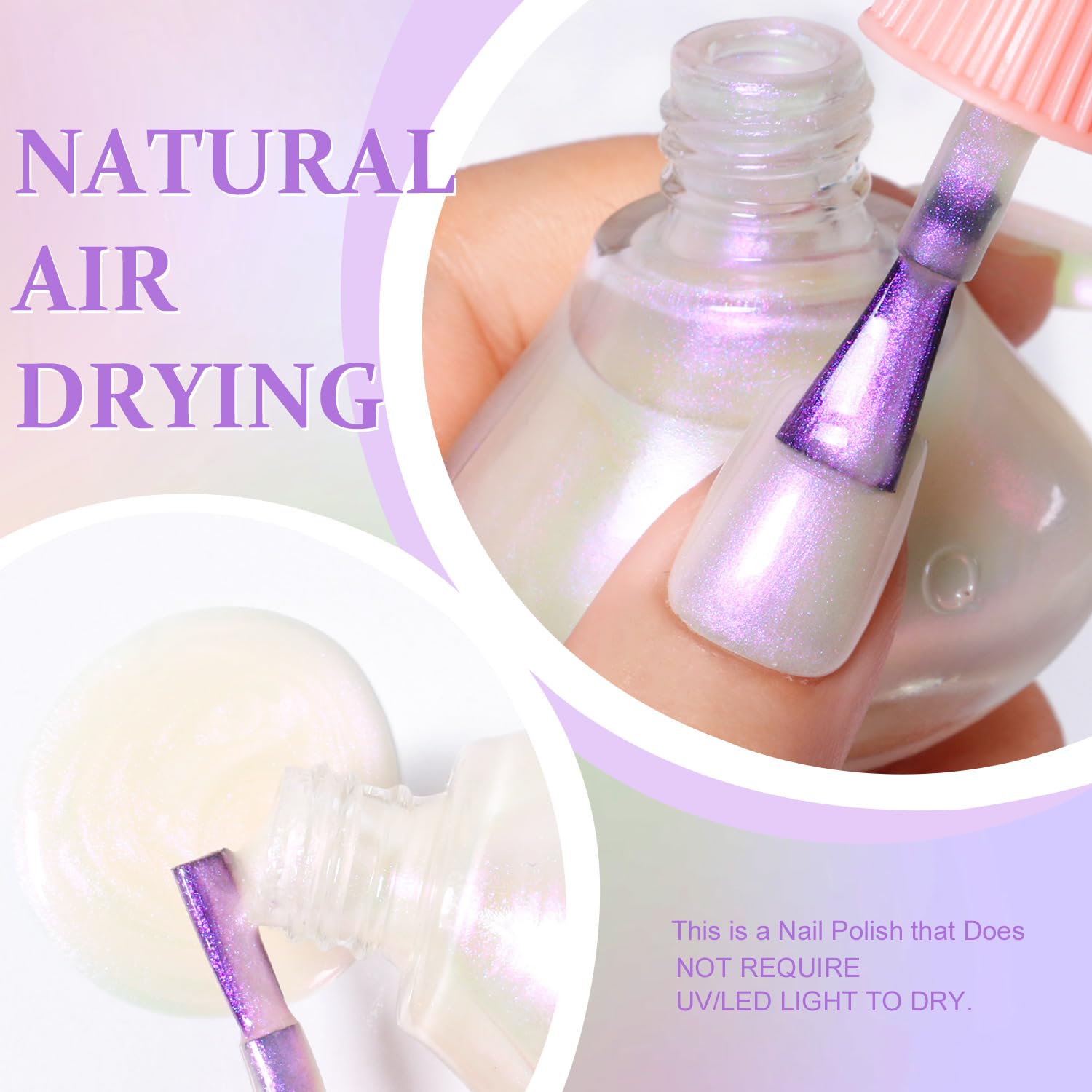 Major Dijit Quick Dry Nail Polish Pearl White Pink Summer Nail Lacquer for Nail Art Regular Nail Polish 0.41 fl oz.-Velvo Beauty