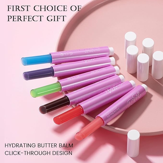 DAGEDA 3PCS Tinted Lip Balm, Moisturizing Magic Color Changing Lipstick, Soothing Hydrating Lip Balm Tinted, Glossy Lip Plump Gloss Butter Balm for Women, Lightweight, Non-Greasy, 04+05+06-Velvo Beauty