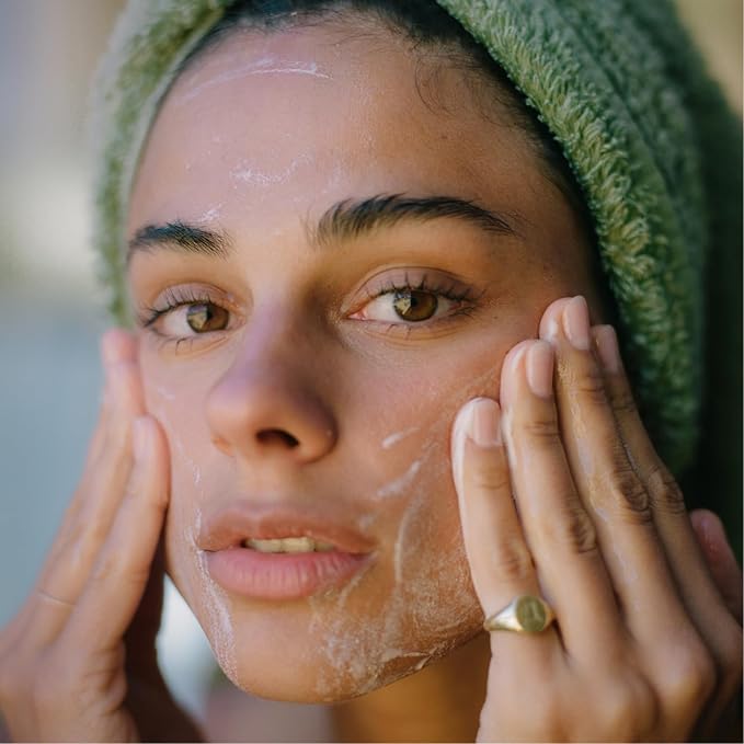 Salt & Stone Facial Cleanser for Women & Men, Spirulina & Yuzu Gentle Facial Wash with Hyaluronic Acid, Squalane, For All Skin Types, Vegan, Cruelty Free, 7.2 oz-Velvo Beauty