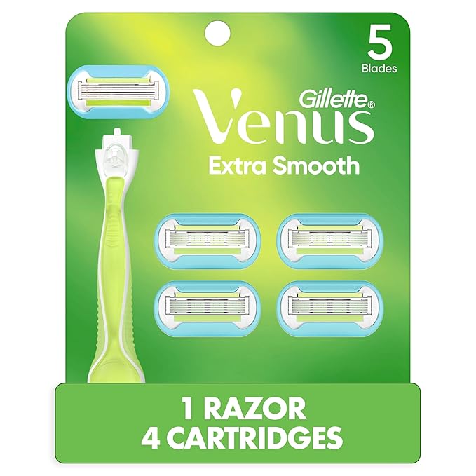 Venus Extra Smooth Women's Razor Handle + 4 Blade Refills-Velvo Beauty