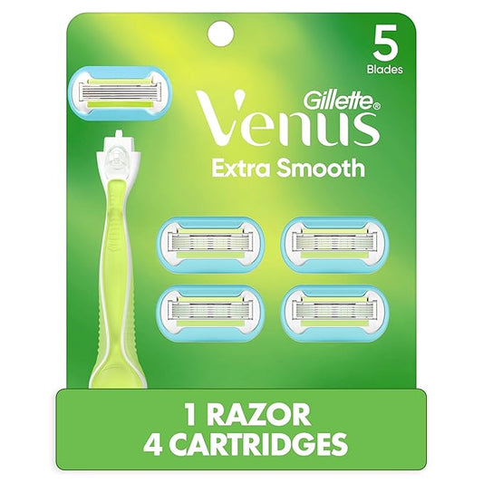 Venus Extra Smooth Women's Razor Handle + 4 Blade Refills-Velvo Beauty