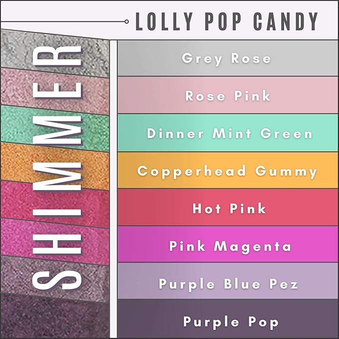 Loose Mineral Eyeshadow and Contouring Palette - Lolly Pop Candy 8 Shade Set-Velvo Beauty