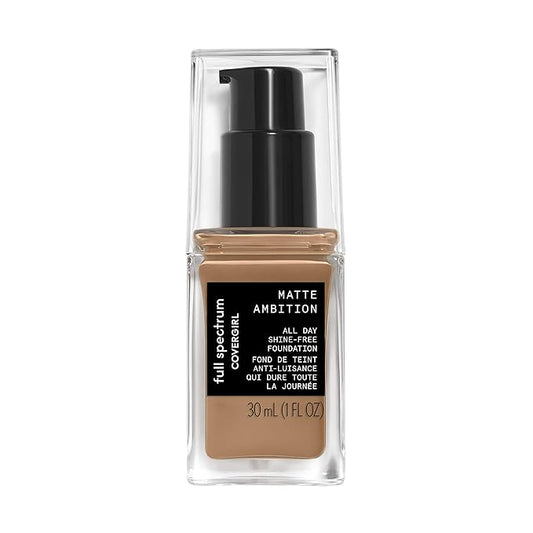 COVERGIRL Full Spectrum Matte Ambition- All Day Foundation Tan Neutral-Velvo Beauty