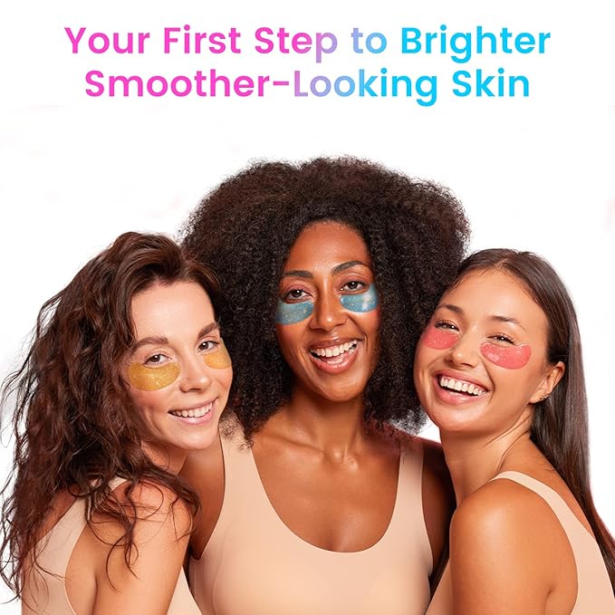 Under Eye Patches (24 Pairs) - Eye Gel Pads for Wrinkles, Puffy Eyes, Dark Circles, Eye Bags, Natural Collagen Eye Gels Pads, Under Eye Mask Patches for Refreshing, Revitalizing-Velvo Beauty