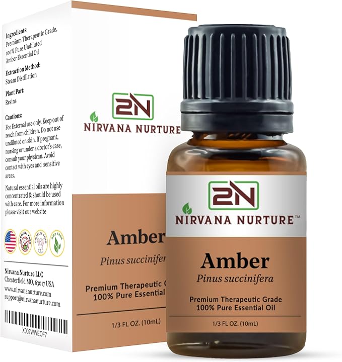 Amber Essential Oil 100% Pure Premium Therapeutic Grade, Undiluted-Velvo Beauty