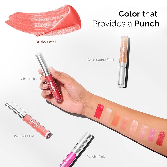 LuxeLip™ Matte Lipstick, Hydrating Non-Sticky Lip Gloss for Luminous Shine & Moisturized Lips, Lightweight, Long-Lasting Glossy Finish, Cruelty-Free Lip Makeup for Women (Dusky Petal, 8ml)-Velvo Beauty