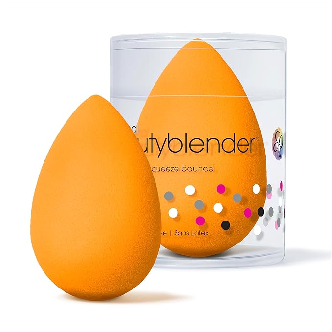 Beautyblender® | Pop Beauty Blender Makeup Sponge, Super-Soft Foam Easily Blends Foundations, Powders & Creams, Made in USA, Reusable, Washable, Streak Free Application, Vegan, Cruelty Free-Velvo Beauty