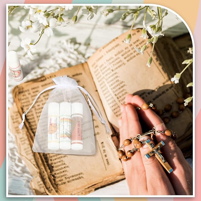 50 Pack Lip Balm Religious for Women Boho Christian Lip Balm with Scripture Bulk Lipsticks Gifts Faith Bible Verse Scripture Inspirational Gift Party Favors Coworkers 10 Styles-Velvo Beauty