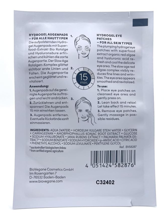 SKINFOOD Organic Red Algae Slow Age Hydrogel Eye Patches For All Skin Types (3 Pack)-Velvo Beauty