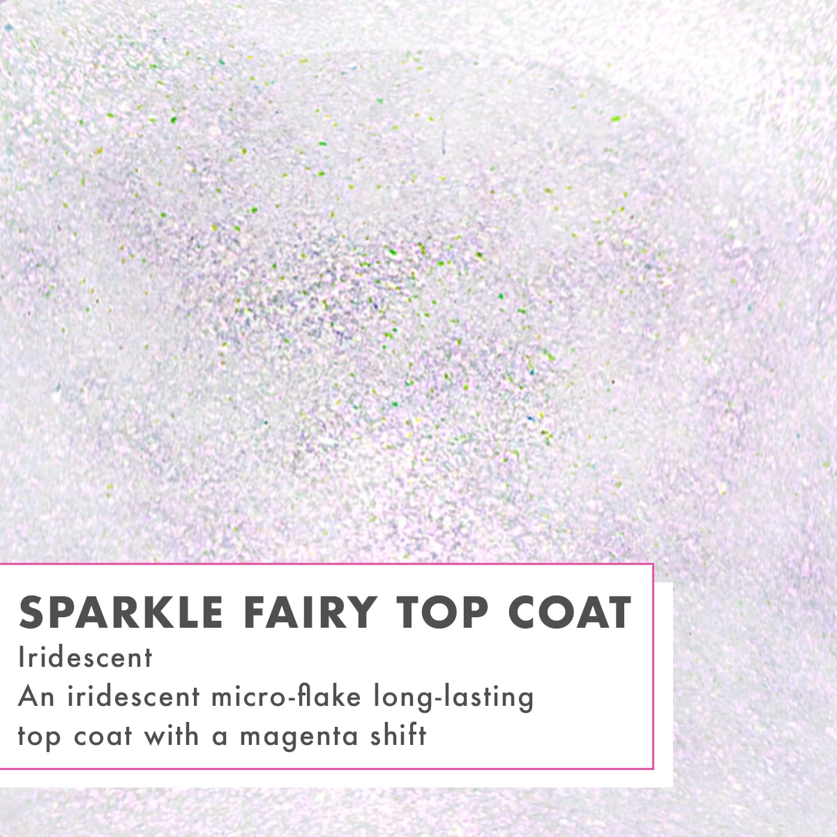 Olive & June Long Lasting Nail Polish Top Coat - Sparkle Fairy | Gel-Like Finish | No Lamp Needed, Lasts up to 10 days | Salon-Quality at Home | Vegan & Cruelty-Free, Chip-Resistant | Iridescent Flake-Velvo Beauty
