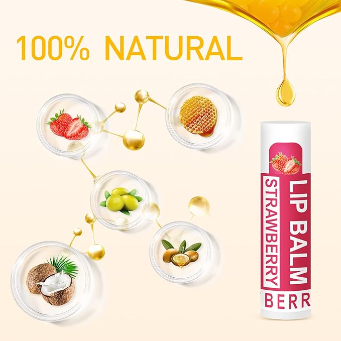 DMSKY 24 Pack Lip Balm, Natural Lip Balm Bulk with Vitamin E and Coconut Oil, Lip Care Product, Moisturizing Soothing Chapped Lips-Velvo Beauty