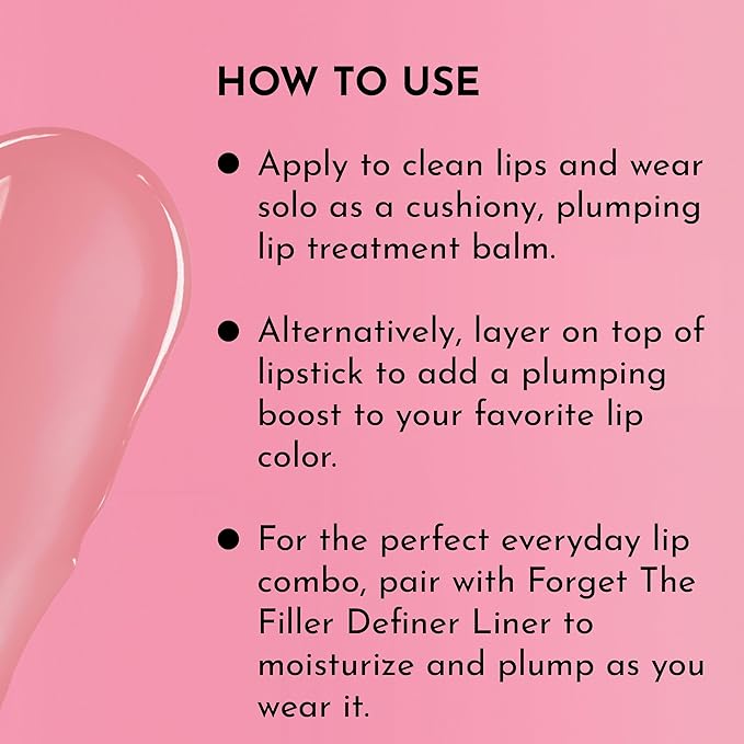 LAWLESS Forget the Filler Lip Plumping Line Smoothing Tinted Balm, Pink Marshmallow, 0.09 Ounce-Velvo Beauty