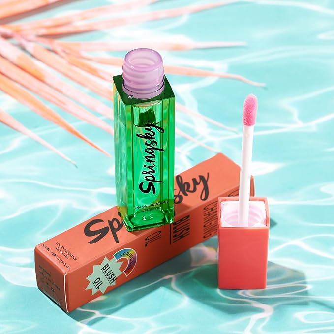 Color Changing Blush Oil, Liquid Blush Oil for Cheeks, Long-lasting Waterproof Blush, Dewy & Natural Flush Finish, Reacts to Your Skin's pH for a Customized Look-Velvo Beauty