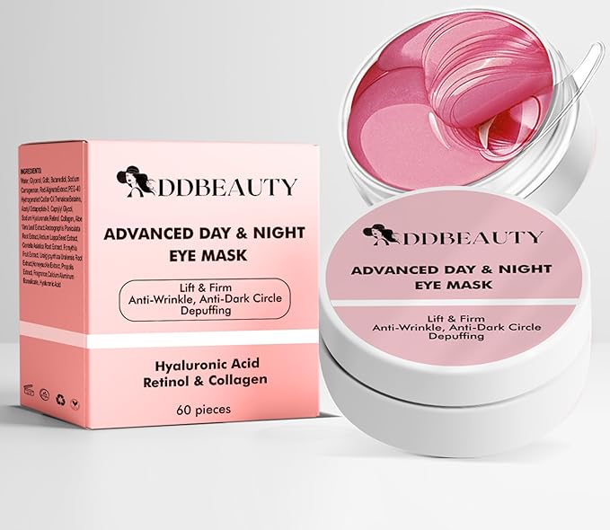 Under Eye Bags Treatment, Rose Eye Mask, Eye Treatment Mask, For Moisturizing,Revitalizing, Lift & Firm, Anti- Dark Circle, Depuffing. Cruety-Free. (60 Pieces)-Velvo Beauty
