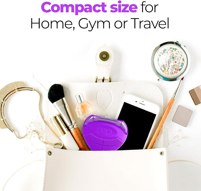 Pop Sonic Strawberry 3 in 1 Skin Exfoliating Cleanser Clean Massage Exfoliate (Purple)-Velvo Beauty