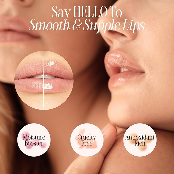 Moisture & Collagen Booster Lip Sleeping Mask - Treatment to Restore, Hydrate & Plump Dry Chapped Lips - Peach-Velvo Beauty