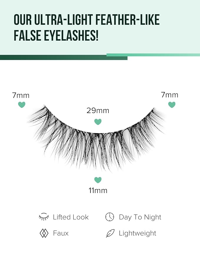 Lashes Wispy False Eyelashes Natural Mink Lashes Small Strip Lashes Wispies Eyelashes Short Eyelashes Natural Look Eye Lashes Pack 7 Pairs-Velvo Beauty