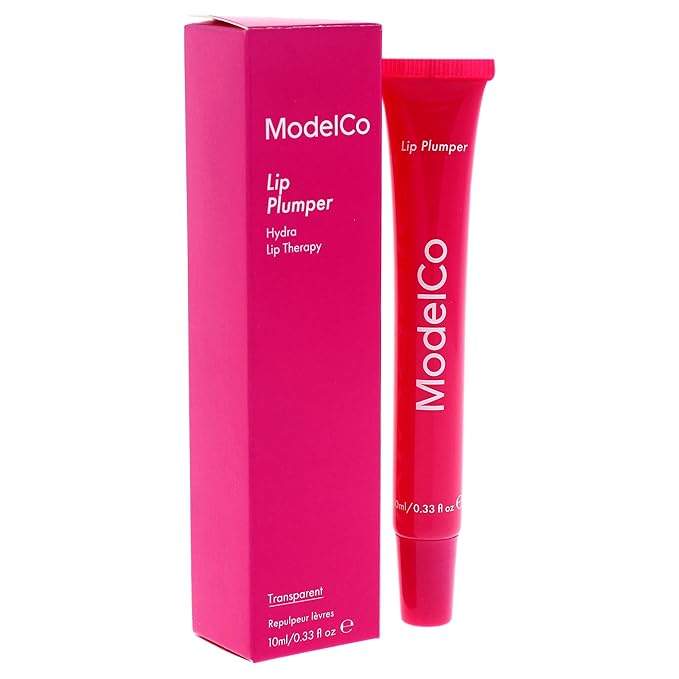 Modelco Lip Plumper - Enhancing Formula For Full Lips - Moisturizing Treatment For Plumping And Shine - Extreme Hydrating Therapy For Dry, Chapped Skin - Nourishing Gloss Creates Filler Look - 0.34 Oz-Velvo Beauty