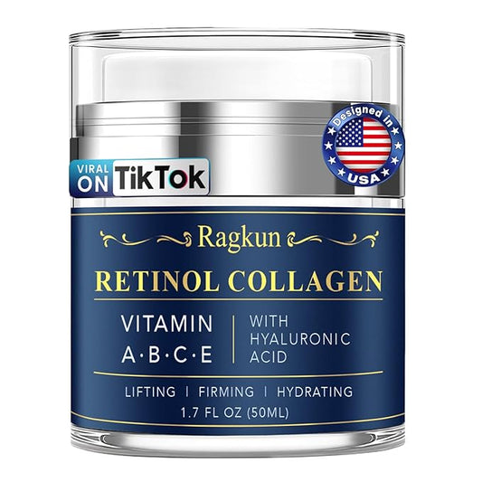 Retinol Cream for Face, Collagen Neck Creams for Tightening and Firming, Anti Aging Day & Night Facial Moisturizer for Women & Men, Instant Face Lift Wrinkle Cream 1.7 fl. oz.-Velvo Beauty