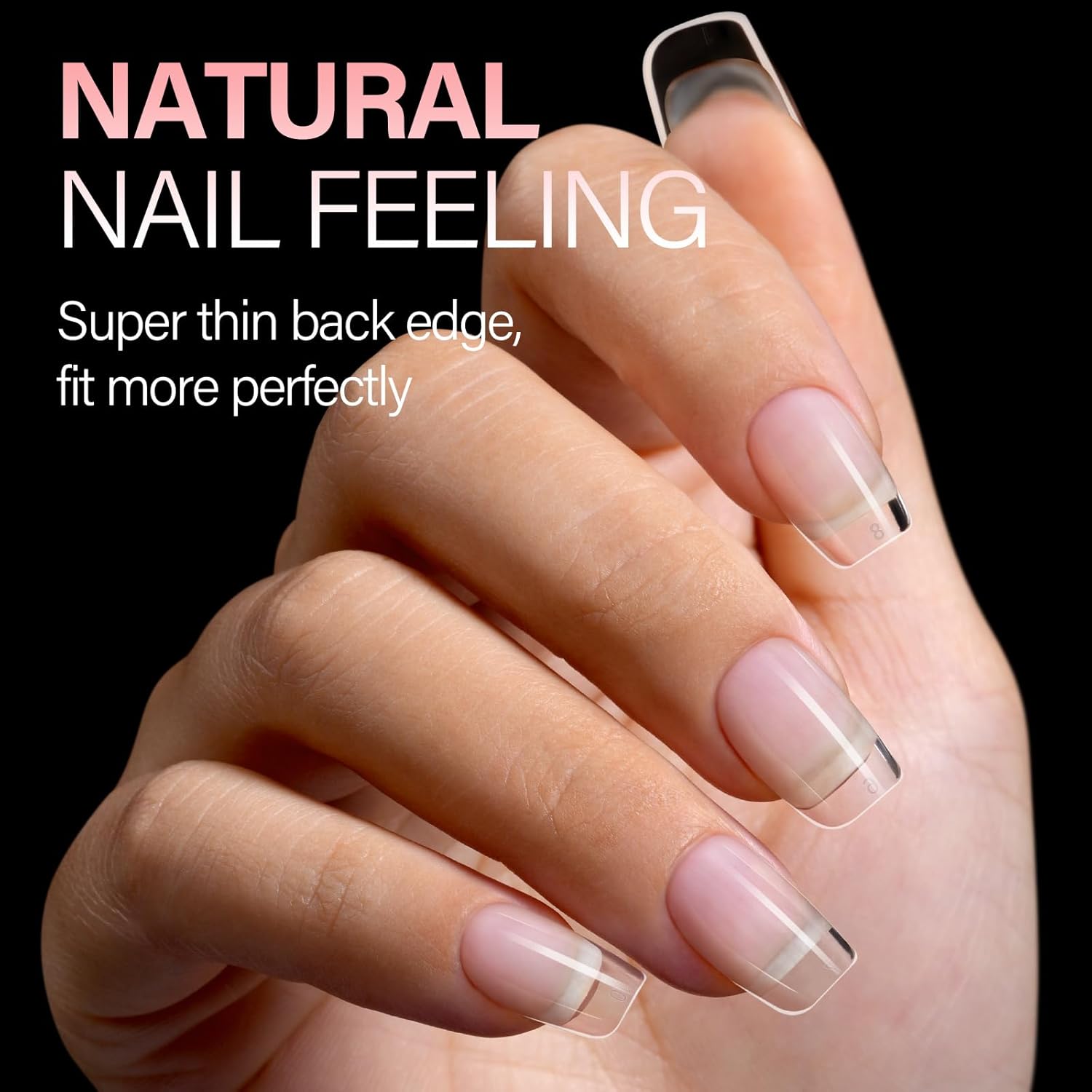 AILLSA Short Square Round Fake Nail Tips 240Pcs Soft Nail Gel Tips Pre-Shaped Acrylic Nail Tips, Half Matte Full Cover Press on False Tips for Nail Extension Home DIY 15 Sizes Gelly Tips-Velvo Beauty