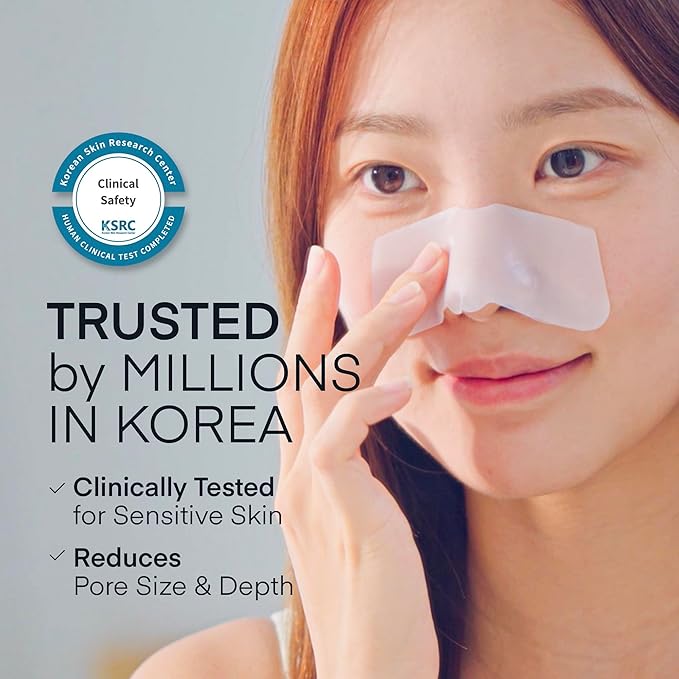 TEREZ & HONOR Korean Melting Pore Strips Blackhead Remover 5 Kits - Sebum Softener, Pore Minimizer Strips - Hypoallergenic Tested, 3-Step Pore Refining Sets-Velvo Beauty