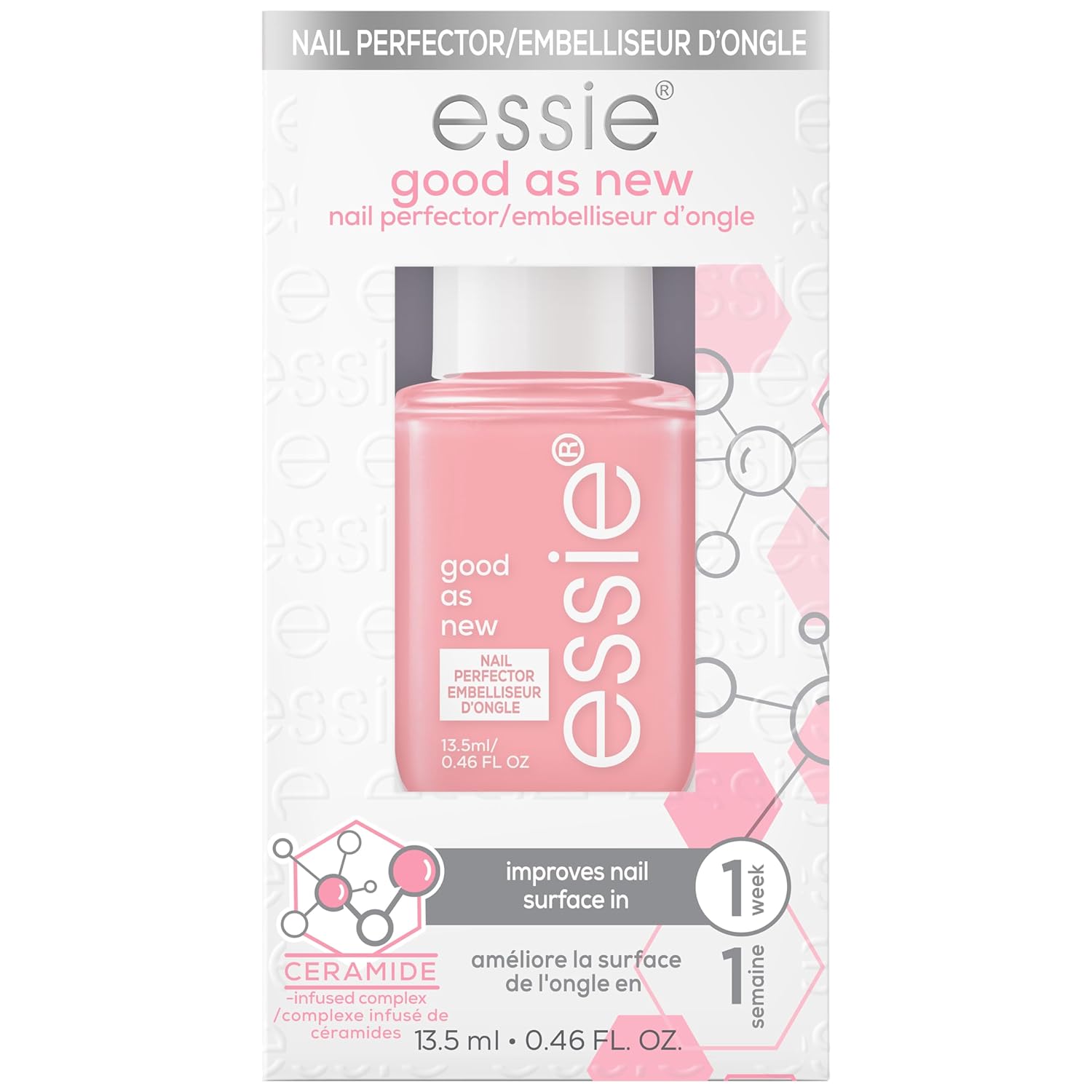 essie Nail Care, Ceramide-Infused Nail Treatment, Vegan, Good As New Concealer & Perfector, 0.46 Fl Oz-Velvo Beauty