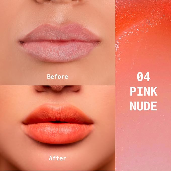 Ruby Kisses Balm Up Tinted Lip Balm, Non-Greasy Hydrating Formula, Nourishing Coconut Core & Vitamin E Infused, Lip Care with Natural Shine, Lightweight Sheer Color (Pink Nude)-Velvo Beauty