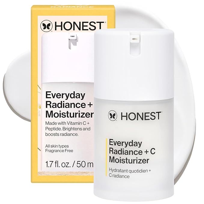 Honest Beauty Everyday Radiance Vitamin C Lightweight Moisturizer | Brightens + Improves Skin Tone | Gentle for Sensitive Skin, Fragrance Free, Vegan | 1.7 fl oz-Velvo Beauty
