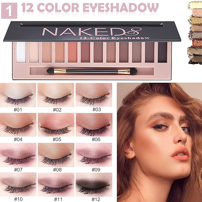 All in One Makeup Kit for Women Full Kit, Cosmetics Kit with Everything for Beginner&Professionals, Makeup Set Tween Girl, Make Up Kits for Teenagers, Makeup Gift Set for Girls, Women&Teens(12-Pink)-Velvo Beauty