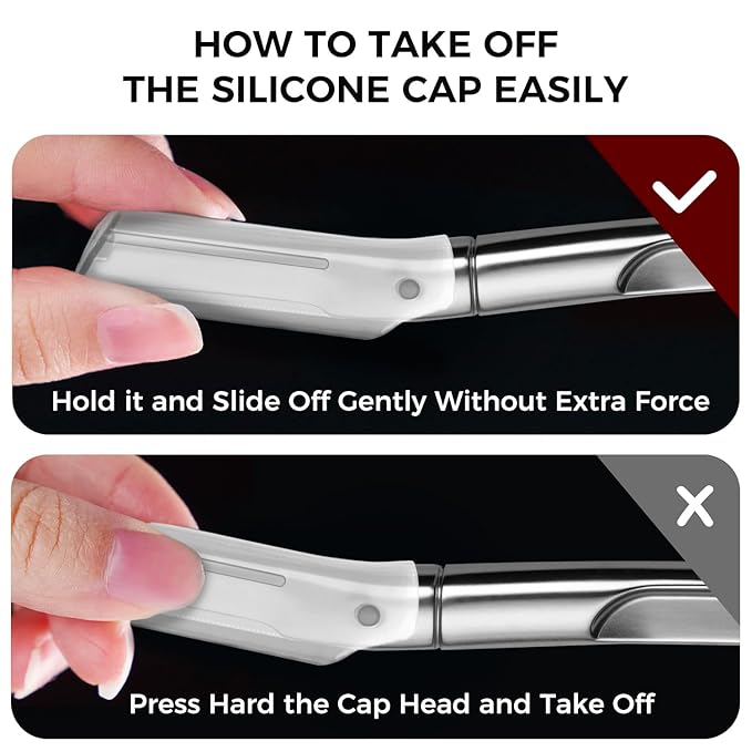 ZOMCHI Eyebrow Razor and Face Razor for Women and Men, Reusable Metal Handle with 11 Refill Blades, Dermaplane Razor with Protective Silicone Cap, Eyebrow Hair Trimmer - Polished Silver-Velvo Beauty