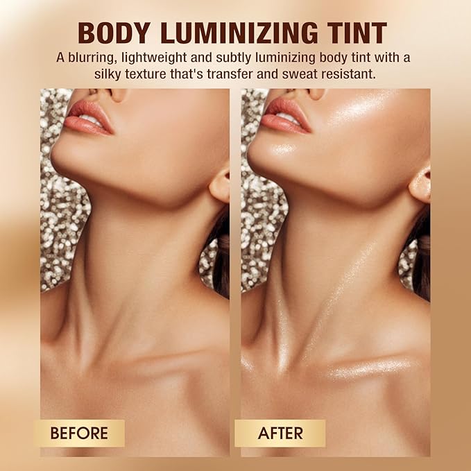 URQT Highly Pigmented Liquid Contour Highlighter - Built-in Sponge Tip Sculpted Complexion Wand Contour Natural Weightless Buildable Highlighters Contour Contouring Bronzer (#03 LIQUID GOLD)-Velvo Beauty