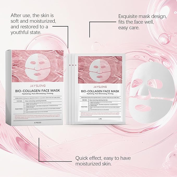 Retinol Collagen Face Mask – Korean Tightening Hydrogel Overnight Mask, Deep Moisturizing & Elasticity Boost, Long-Lasting Hydration & Brightening Skin (Deep Hydrating Mask)-Velvo Beauty