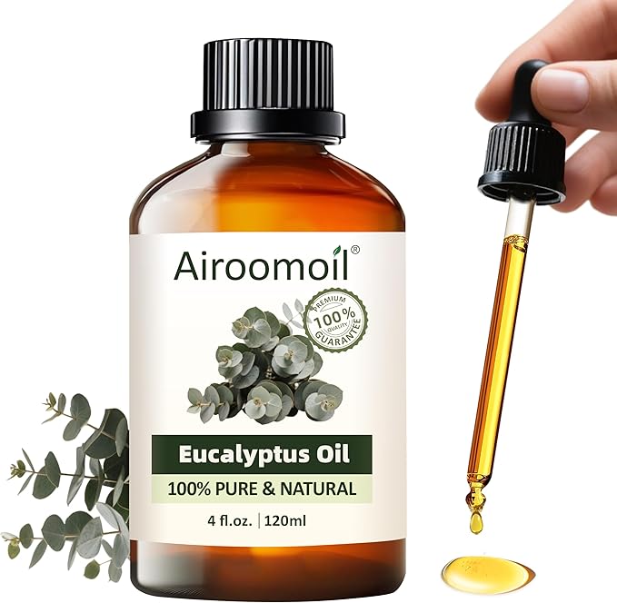 Pure Eucalyptus Essential Oil, 100% Pure Natural Eucalyptus Essential Oil, Premium Grade Essential Oils for Diffusers for Home, Skin, Care Massage, Soap Making, Aromatherapy, 4 Fl Oz | 120ml-Velvo Beauty