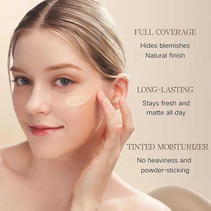 Be auty Balm Skin Tint Stick - Tinted Moisturizer for Face - Multi-Use Foundation Stick Full Coverage - Tinted Solid Serum Foundation Balm for Contour Concealer, Natural Finish-Velvo Beauty