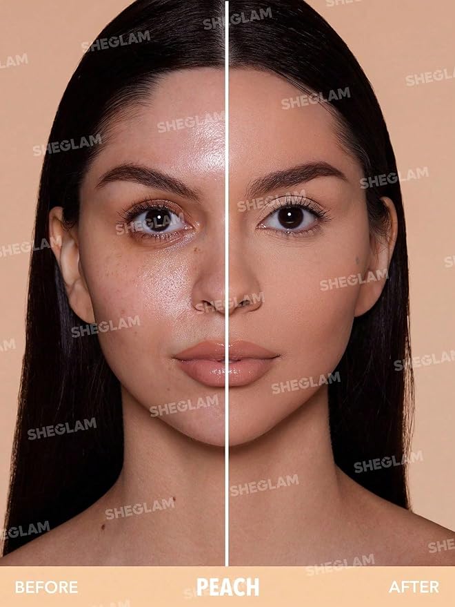 SHEGLAM SKin-Focus Full Coverage Powder Foundation Oil-Control Lightweight Face Pressed Powder Makeup-Sand-Velvo Beauty